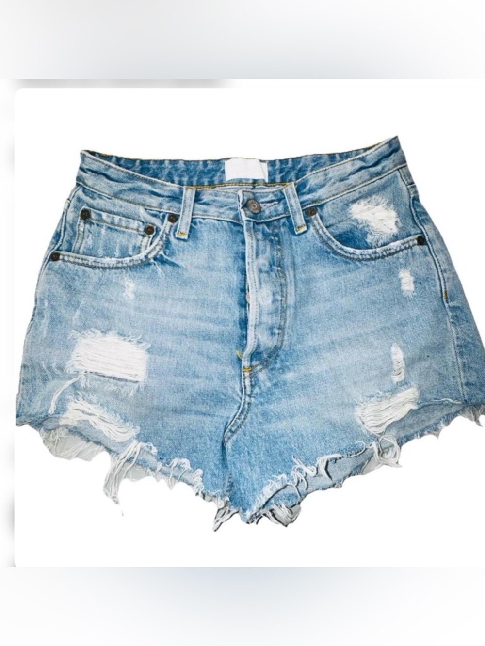Boyish by HER The Cody High Rise distressed shorts size 25 sold out light wash